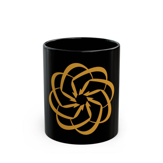 Elegant Gold Design Black Mug - Perfect Gift for Coffee Lovers